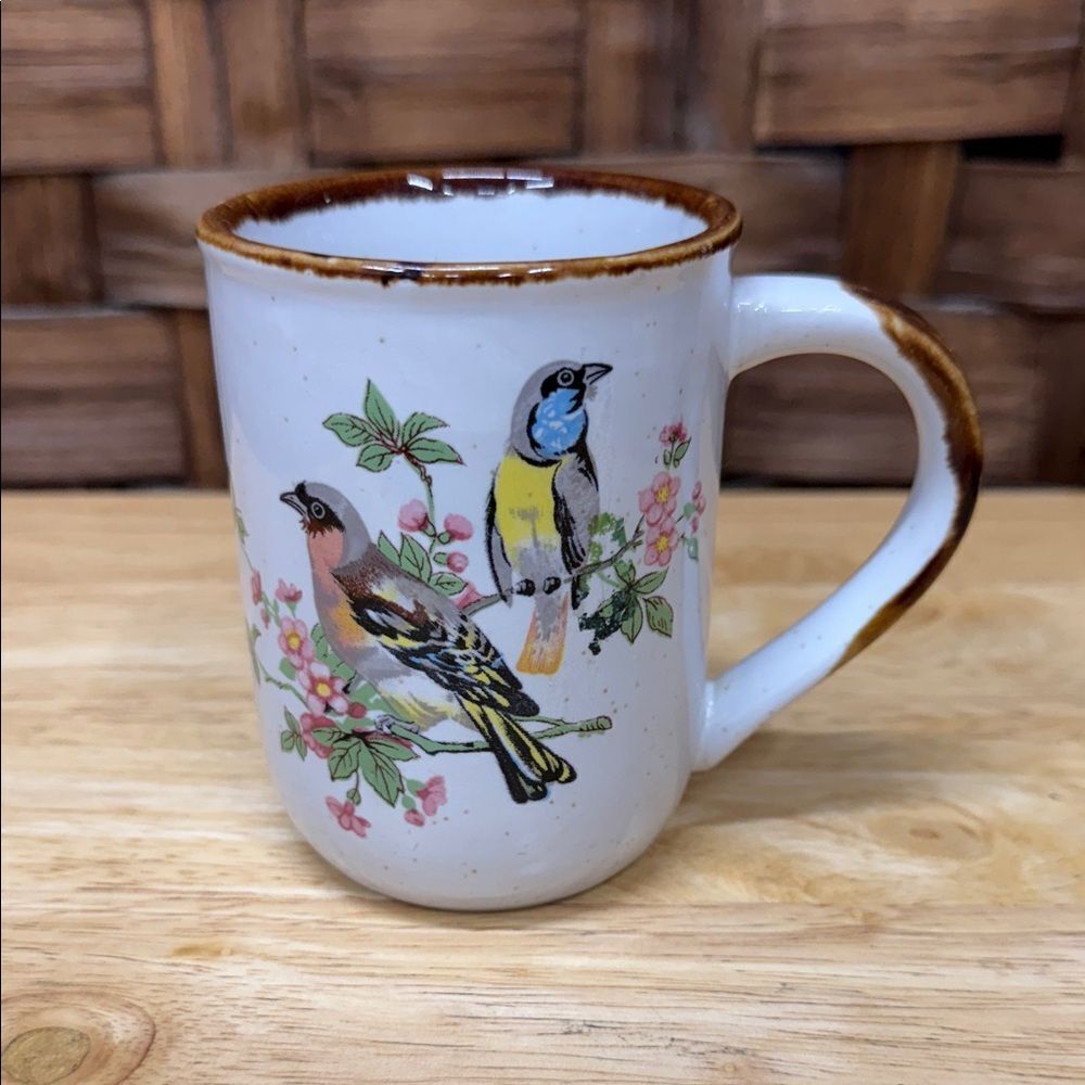 Vintage Festival Korea Bird Design Ceramic Mug